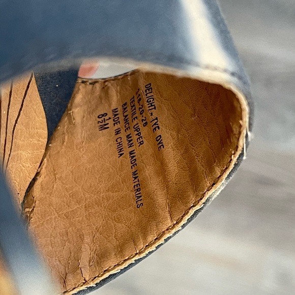 UNIONBAY Tie Dye Cork Ankle Wrap Wedge Sandal -8.5 - Picture 12 of 12
